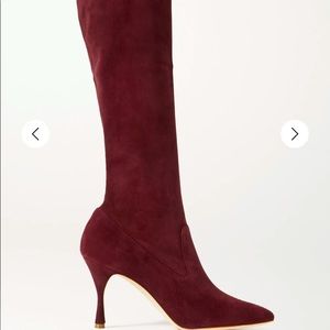 Pamfilo 90 stretch-suede knee boots